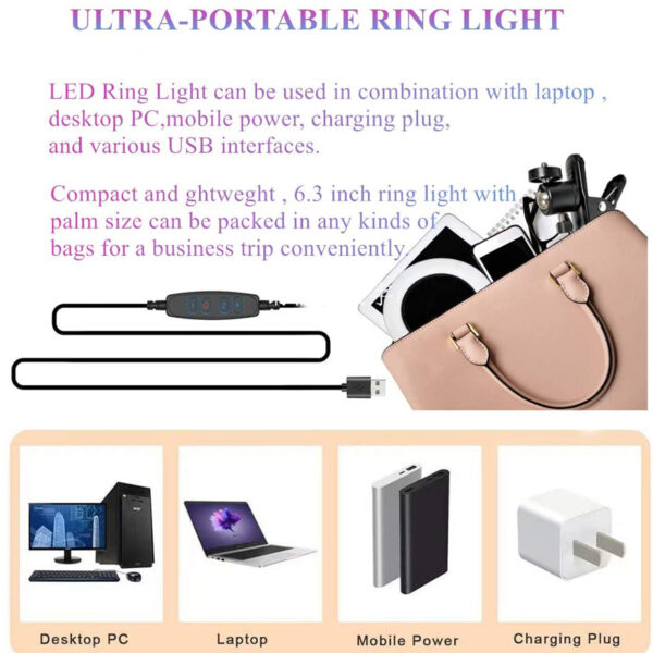 Cross Border Special Lighting For Desktop Clip Mobile Computer Video Conference - Imagen 3