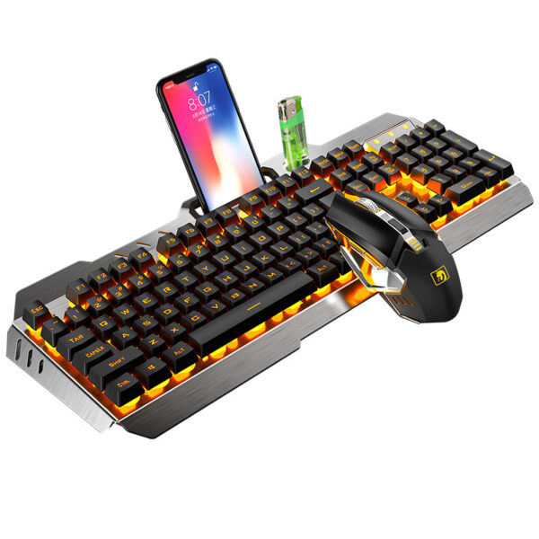 Xinmeng 670 Wireless Charging Keyboard And Mouse Set Game Luminous Keyboard And Mouse Set Cross-Border Ebay Amazon - Imagen 4