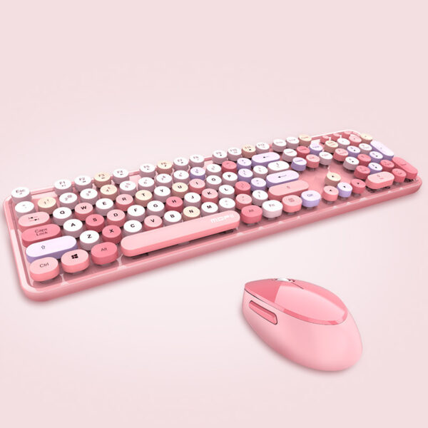 Ferris Hand Wireless Keyboard And Mouse Color Lipstick Punk Girl Cute Office Keyboard And Mouse - Imagen 2