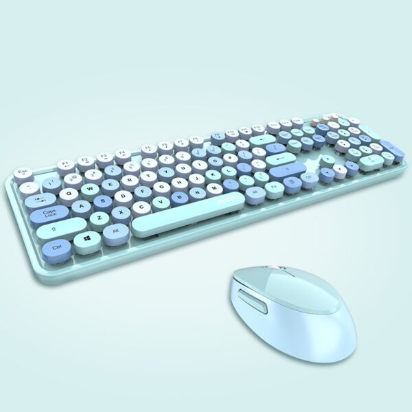 Ferris Hand Wireless Keyboard And Mouse Color Lipstick Punk Girl Cute Office Keyboard And Mouse - Imagen 4