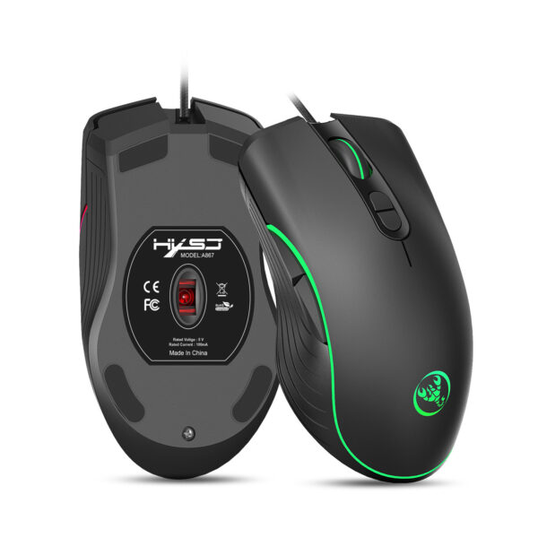 Glowing Gaming Mouse Gaming Wired Mouse - Imagen 3