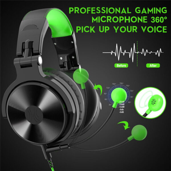 Oneodio Pro G Wired Headphones with Microphone Over Ear Gam - Imagen 3