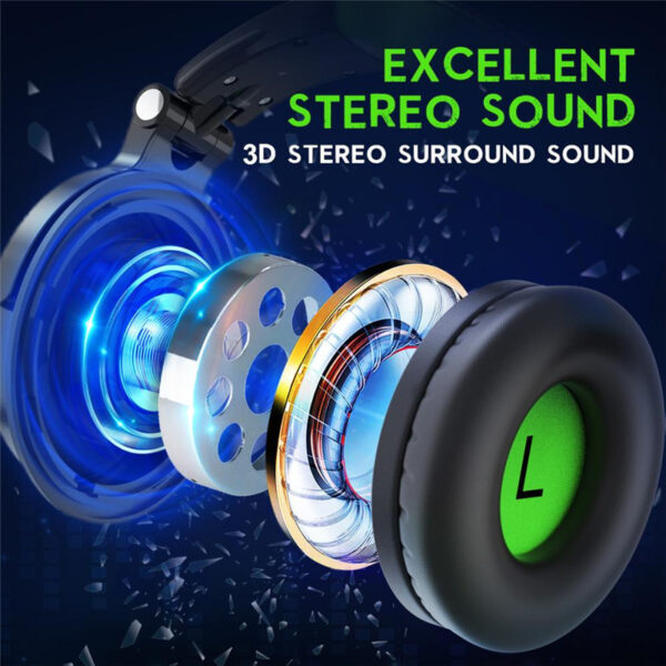 Oneodio Pro G Wired Headphones with Microphone Over Ear Gam - Imagen 4