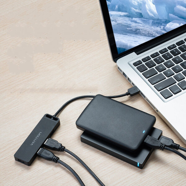 Chm Series Usb2.0 To Usb2.0X4 and Micro Usb Power Supply Black 0.5M - Imagen 4