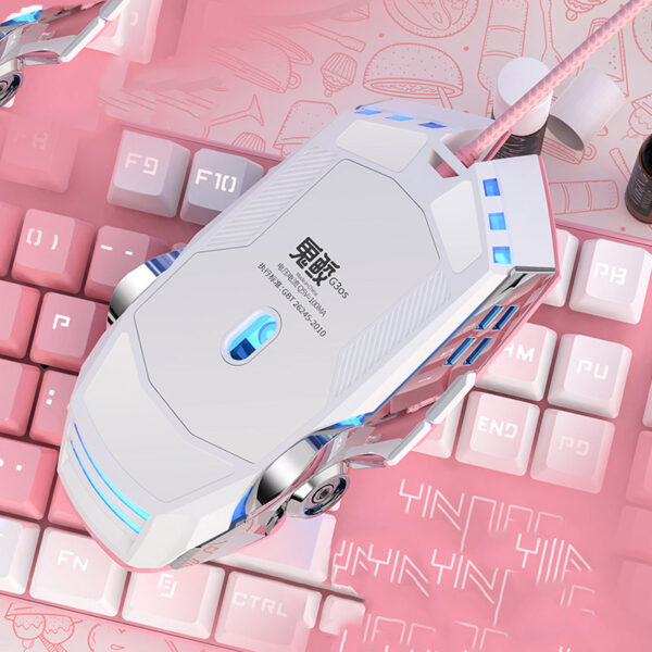 Mouse/Ratón Alambrico | Gaming Macro Pink - Imagen 2
