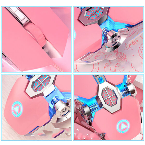 Mouse/Ratón Alambrico | Gaming Macro Pink - Imagen 3