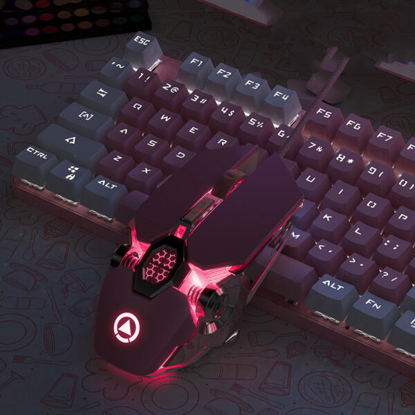 Mouse/Ratón Alambrico | Gaming Macro Pink - Imagen 4