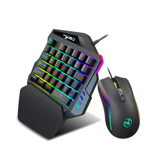 Colorful One-Handed Gaming Keyboard Compact - Imagen 4