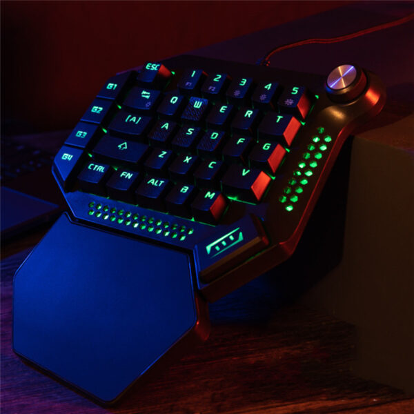 Colorful RGB Macro Recording Compact Mini Mobile Gaming Keyboard - Imagen 5