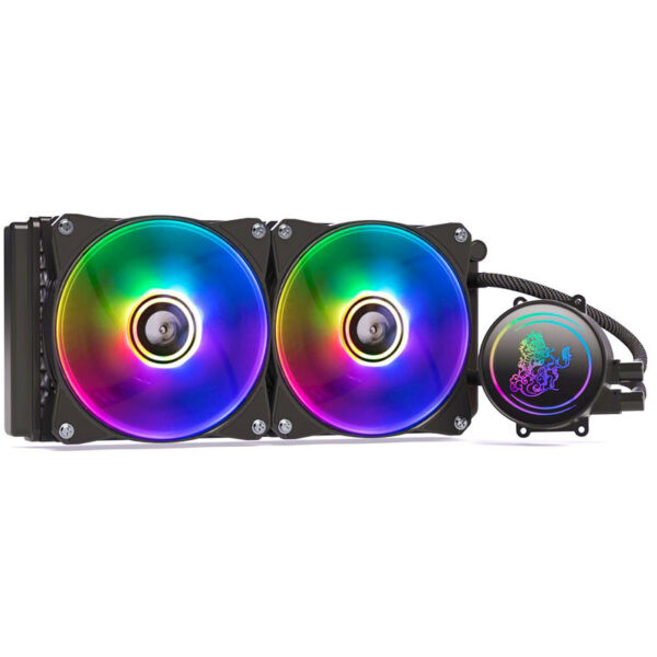 Kirin Computer CPU Water Cooling Radiator ARGB Fan 2 - Imagen 2