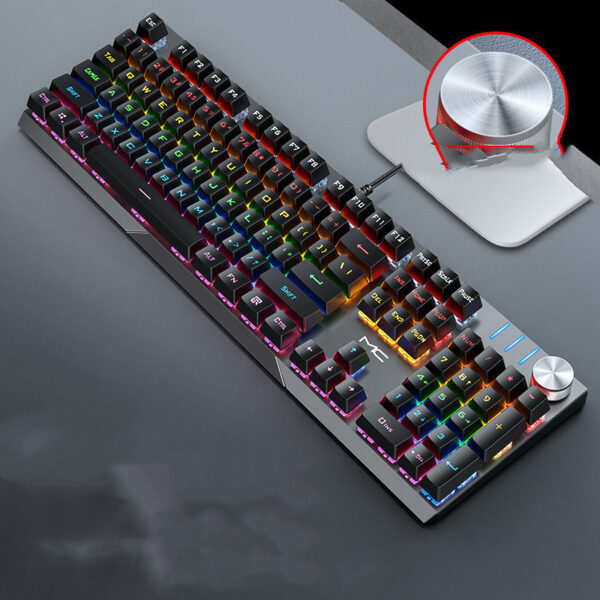High Special Axis Wired Mechanical Keyboard 104-key Backlit Gaming - Imagen 4