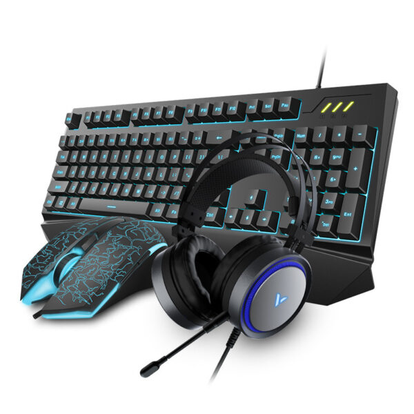 Gaming Keyboard And Mouse Three-piece Set, Mechanical Game, Internet Cafe, Internet Cafe - Imagen 2