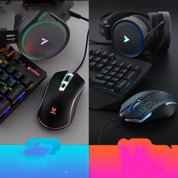 Gaming Keyboard And Mouse Three-piece Set, Mechanical Game, Internet Cafe, Internet Cafe - Imagen 5