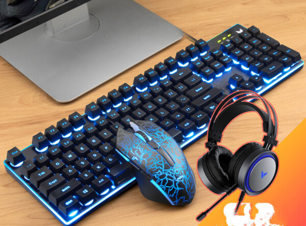 Gaming Keyboard And Mouse Three-piece Set, Mechanical Game, Internet Cafe, Internet Cafe - Imagen 9