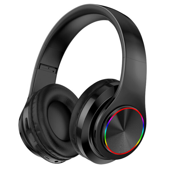 LED Wireless Bluetooth Headphones Gaming Headsets Sport Earphone With Support TF Card Colorful Breathing Lights - Imagen 6