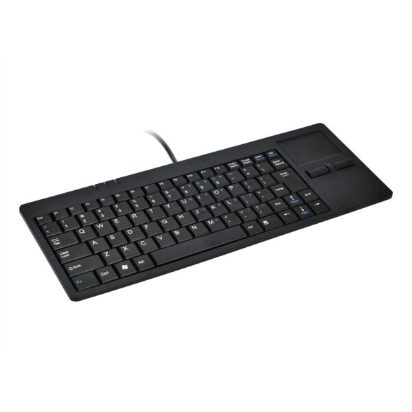 Wired USB Touchpad Keyboard MC-818 Ultra-thin Scissor Feet Mute Built-in HUB Mini Business Office Professional - Imagen 2