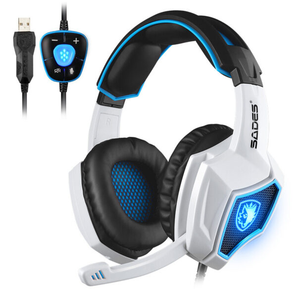 Computer headset kit 7.1 sound with reflective microphone - Imagen 5