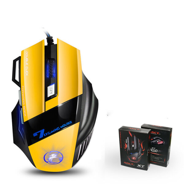 Pure Color Colorful Breathing Light Gaming Mouse - Imagen 5