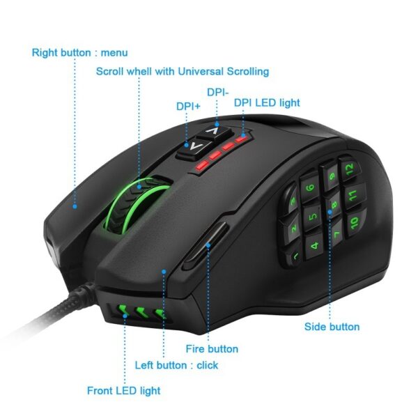 RGB backlit gaming mouse - Imagen 2