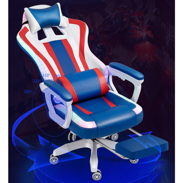Household Comfortable Ergonomics Game Liftable Electric Racing Chair - Imagen 4