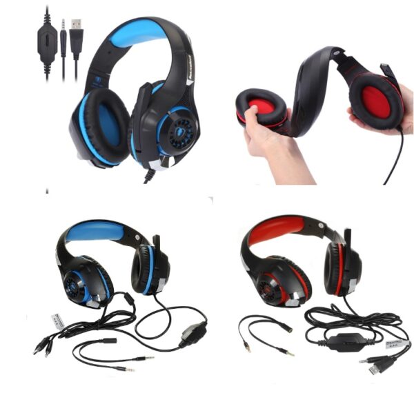 In Zhuo GM-1 computer notebook head-mounted luminous gaming headset with microphone Jedi to eat chicken earphones - Imagen 10
