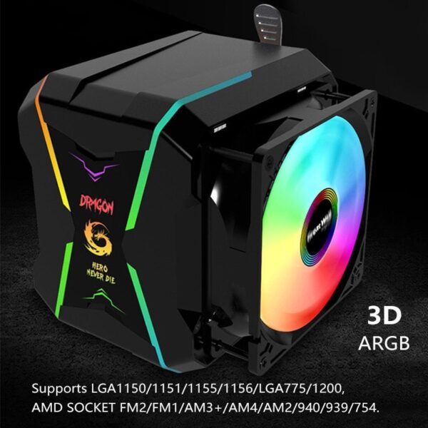Fan Cooler Para CPU | Geshi G400 | Silencioso - Imagen 3