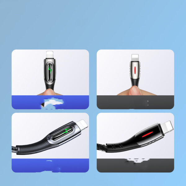 Compatible with Apple, Suitable For  IPhone12 Smart Power Off Data Cable - Imagen 3