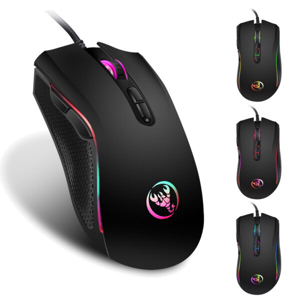 Colorful luminous gaming mouse - Imagen 2