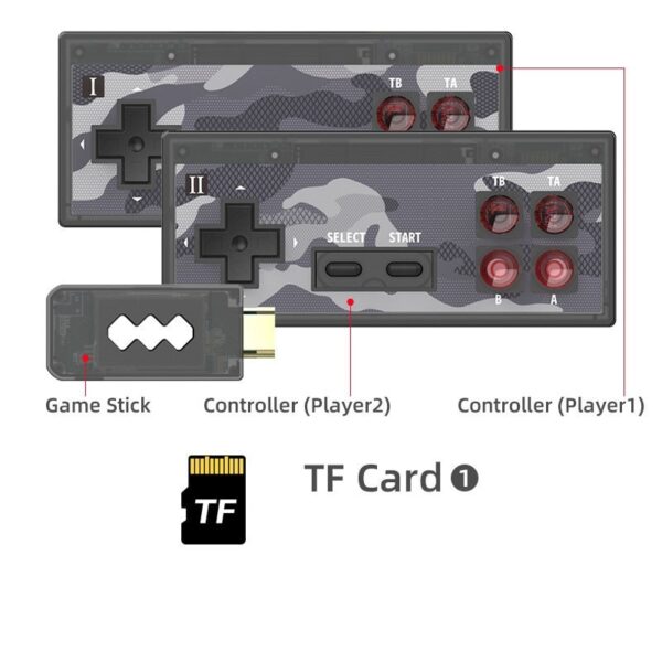 8bit classic game wireless controller home - Imagen 5