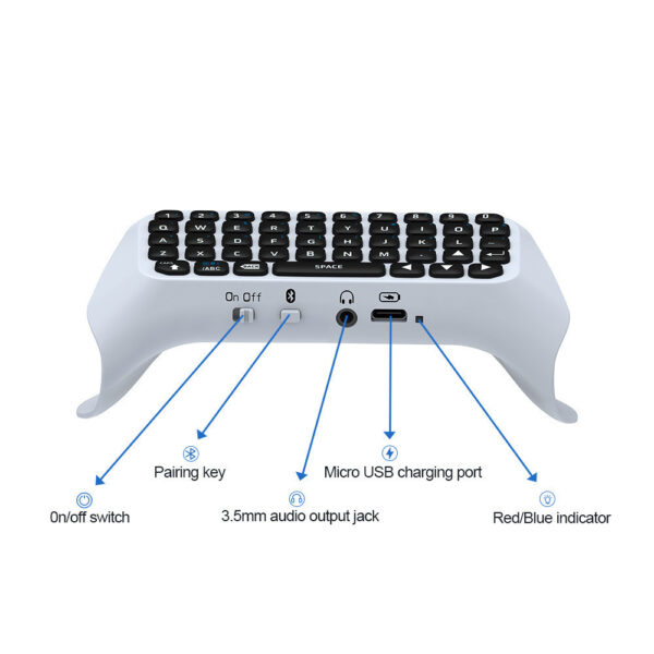 PS4 Handle Can Chat Voice Bluetooth Keyboard - Imagen 3