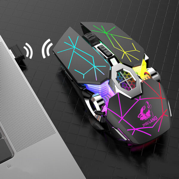 Wireless Charging Gaming Mouse Silent Water-cooled Luminous - Imagen 6