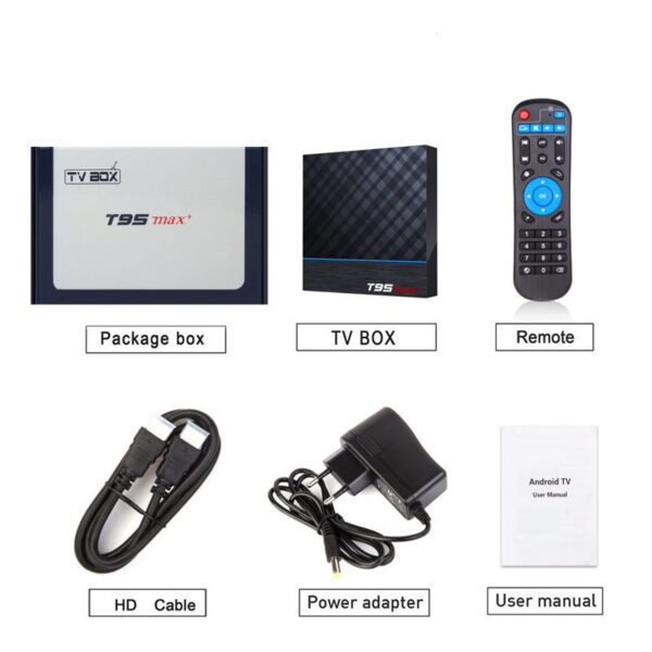 T95 Max Plus Amlogic S905X3 Quad Core Android 9.0 Smart Tv B - Imagen 7