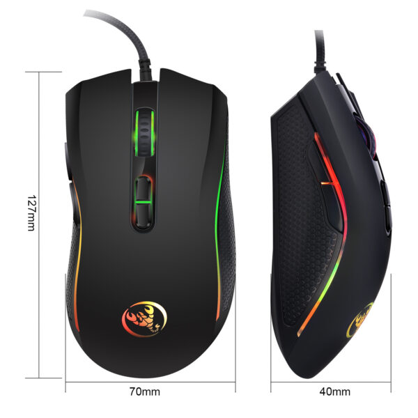 Colorful luminous gaming mouse - Imagen 3