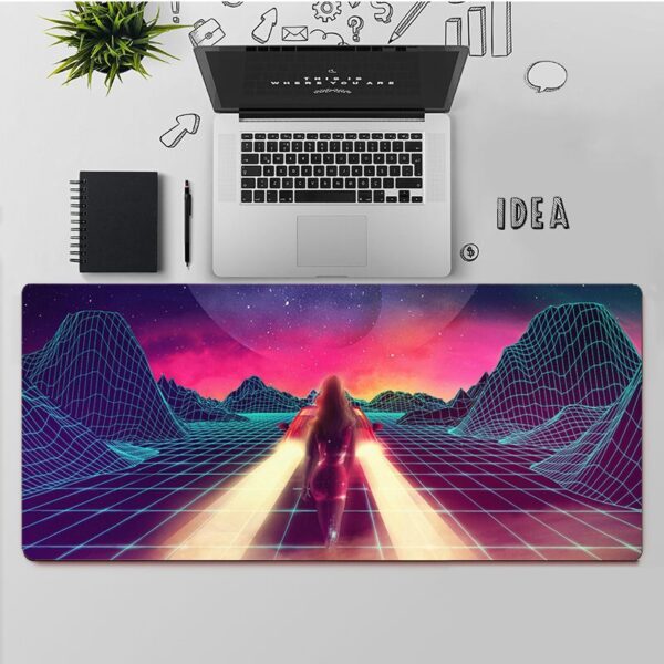 Natural Rubber Synthetic Wave Pattern Digital Gaming Mouse Pad - Imagen 3
