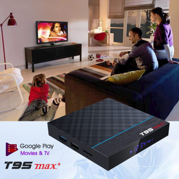 T95 Max Plus Amlogic S905X3 Quad Core Android 9.0 Smart Tv B - Imagen 3
