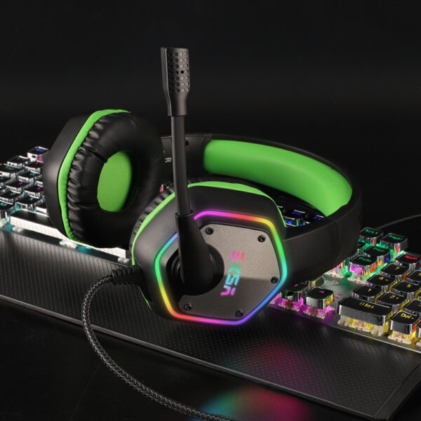 Head-mounted USB flash gaming headset - Imagen 4