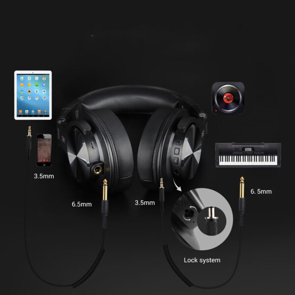 Head-mounted wireless bluetooth monitor headset - Imagen 4