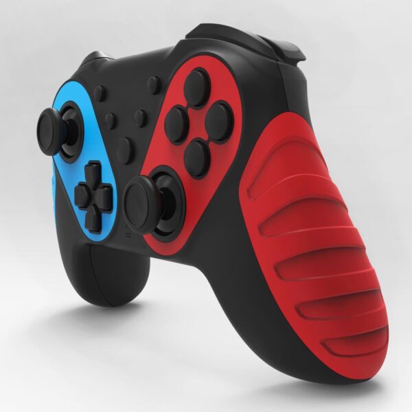 Red and blue wireless Bluetooth gamepad - Imagen 3