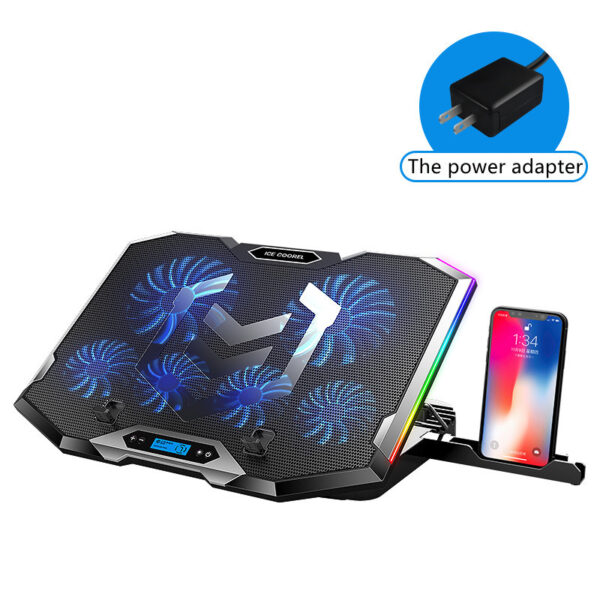 Notebook Computer Fan Radiator Base Silent Cooling - Imagen 6