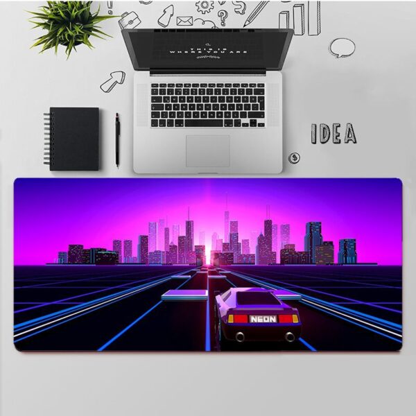 Natural Rubber Synthetic Wave Pattern Digital Gaming Mouse Pad - Imagen 4