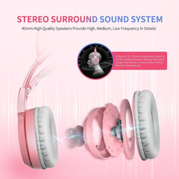 Auriculares/Headphones Gamer G951s Pink Girl - Imagen 3