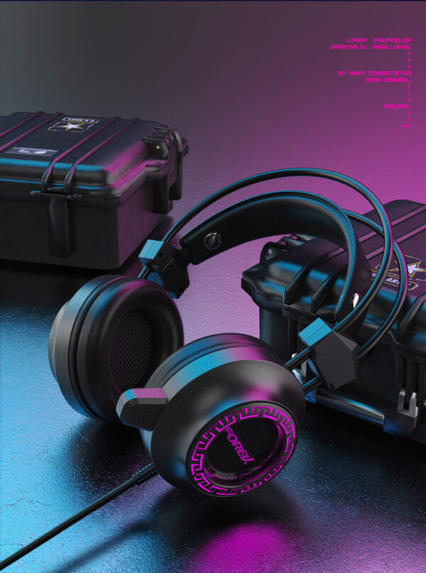 Computer Usb Headset Headset Wired Headset For Gaming Games - Imagen 5
