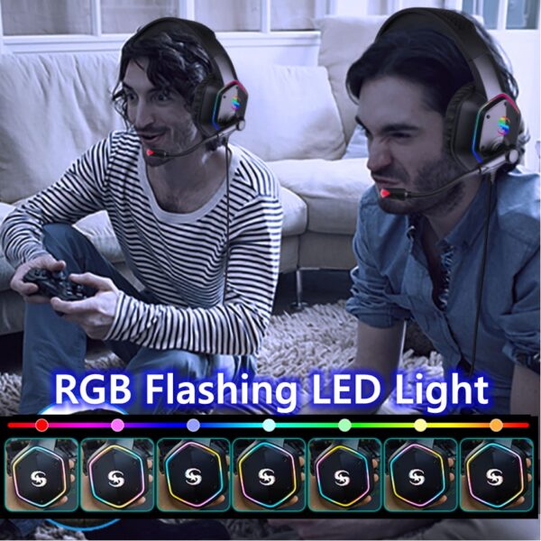 Gaming 3D Sound Effect GAMINGHEADSET Noise Canceling Headphones - Imagen 6