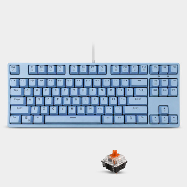Mechanical Keyboard Sea Rhyme Light Blue Cyan Axis Red Axis Gaming - Imagen 10