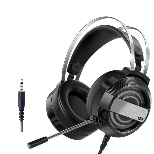Head-mounted wired Bluetooth gaming headset - Imagen 3