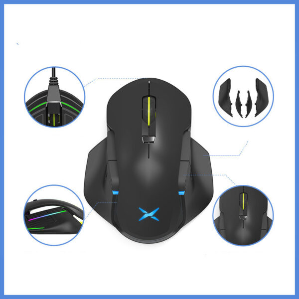 Colorful Wireless Wired Gaming Mouse For Gaming - Imagen 2