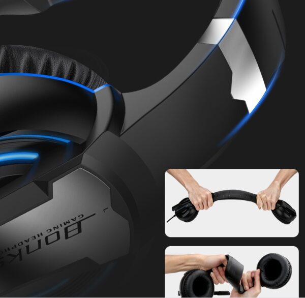 Headset computer headset wired gaming headset - Imagen 3