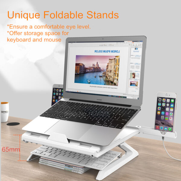 Notebook stand multifunctional folding lifting computer stand - Imagen 3