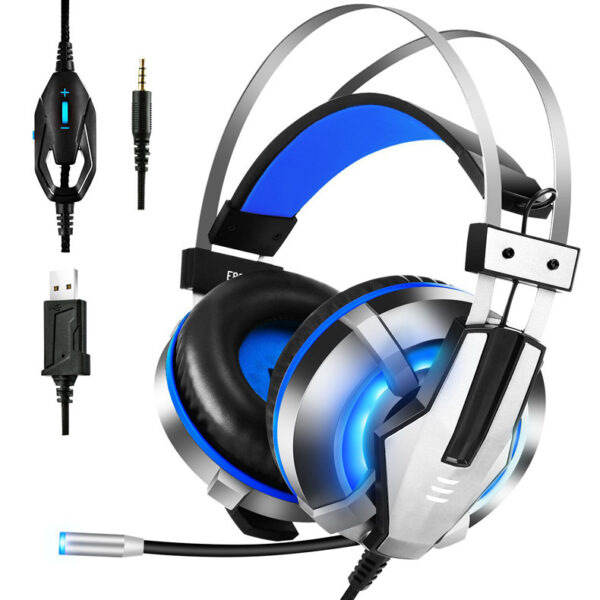 Head-mounted illuminated gaming headset - Imagen 6