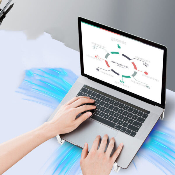 Portable Slim Smart Laptop Cooling Pad USB 3 Fans Gaming Laptop Cooler Fan For 17 Inch Cooler Plug Play For Notebook PC Laptop - Imagen 3